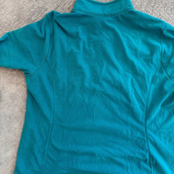 Eddie Bauer Teal Green Quarter Zip Fleece Pullover - Picture 8 of 9